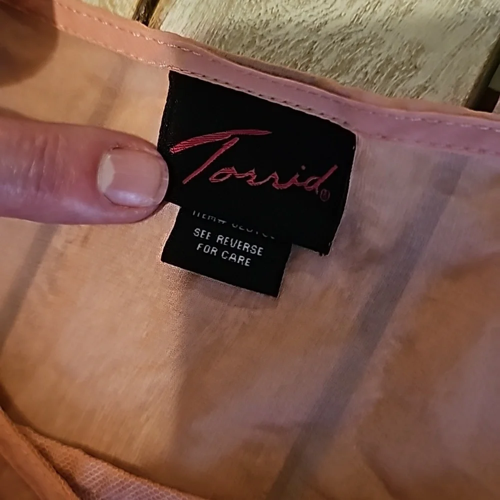 Torrid 4xl Pink Sheer Tank Top - Picture 5 of 5